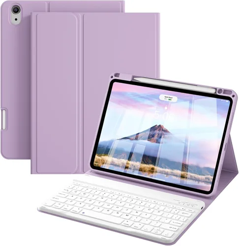 Vista 19 de kenke Funda para iPad de 9ª/8ª/7ª generación con teclado de 10.2 pulgadas Gris