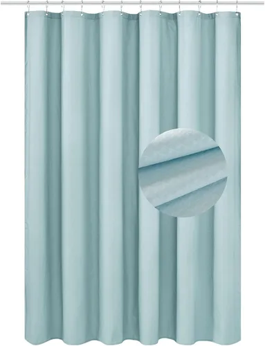Vista 26 de Barossa Design - Cortina de ducha de tela impermeable para cabina de microfibra de calidad hotelera, 32" de ancho x 72" de alto, lavable a máquina