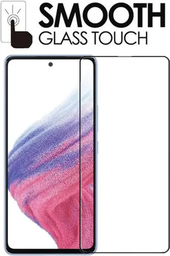 Vista 6 de Protector de pantalla de cobertura completa para Galaxy A53 5G, 2 unidades, seda negra, antiarañazos, fácil de instalar, película protectora