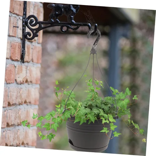 Vista 9 de DOITOOL Macetas de plástico para exteriores, 3 piezas, para exteriores, para mujer, decoración de plantas de interior, valla, cubo, macetas, agujero