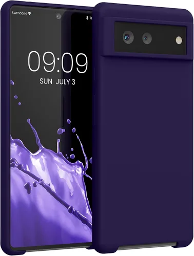 Vista 50 de kwmobile Funda Compatible con Google Pixel 6 Pro - Funda de Teléfono de Silicona TPU con Acabado Suave - Azul Caribe