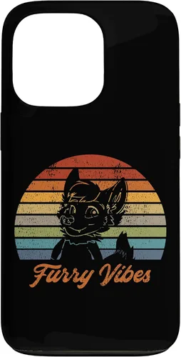 Vista 10 de iPhone 13 Pro Max Retro Furry Fandom Furry Vibes - Lindo estuche de traje OwO