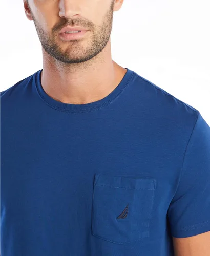 Vista 4 de Nautica Camiseta de manga corta con cuello redondo y bolsillo para hombre