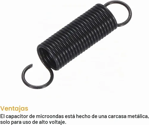 Vista 4 de MECCANIXITY Muelle de puerta para horno de microondas, resorte universal de aluminio, 0.276x0.984 in, compatible con estufa de horno, negro, 4