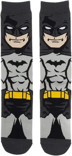 Vista 3 de Bioworld Batman Dark Knight 360 - Calcetines para hombre, Multi colorido