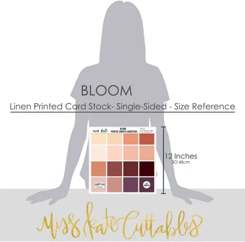 Vista 4 de Cartulina lisa con estampado de lino, 67 libras, florecido, para acuarela, 32 hojas, cartulina de una cara, dos de 16 colores, núcleo blanco, álbum