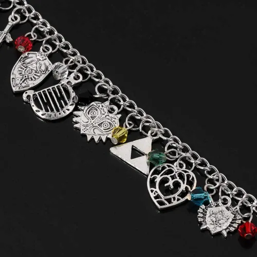 Vista 6 de Winssi Zelda Pulseras y collar Zelda para los fans de cosplay