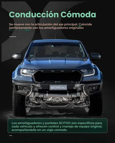 Vista 8 de SCITOO Par de amortiguadores traseros para amortiguadores Ford E-350 Super