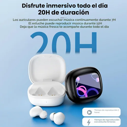 Vista 6 de Pantalla táctil invisible pequeños mini auriculares inalámbricos Bluetooth 5.4 discretos auriculares ocultos para el trabajo, auriculares