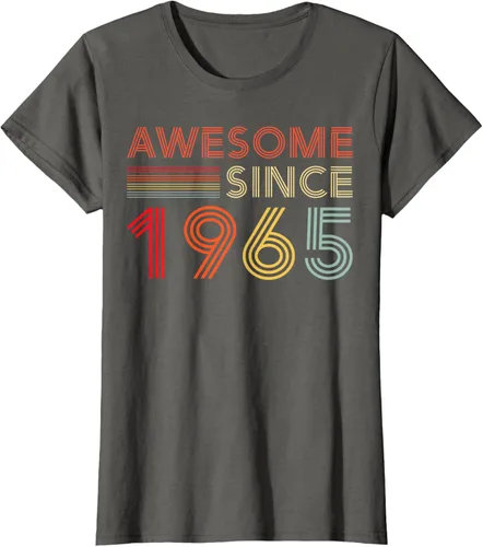 Vista 6 de Camiseta retro de 60 cumpleaños decoraciones para hombres 60 años 1965 60, Negro