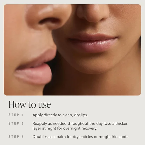 Vista 7 de Bálsamo labial de calvo alimentado con hierba, máscara para dormir labial, hidratante durante la noche, bálsamo labial hidratante natural y limpio