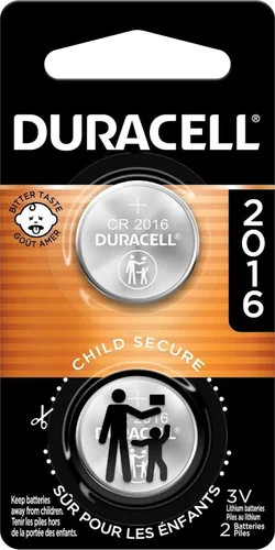 Vista 13 de Duracell Batería de litio 2016, 1 unidad (paquete de 1), características de seguridad infantil. Batería de moneda de litio para llavero, control