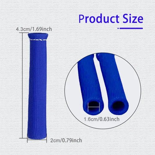 Vista 2 de 8 Piezas Fundas Protectoras de Cables de Bujías con Botas Protector Térmico, Funda Protectora de Calor para Bujías de 1200 Grados, Funda