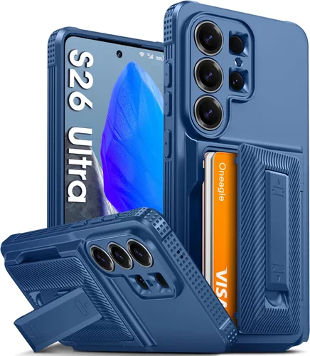 Vista 36 de Oneagle 360 - Soporte magnético giratorio para Samsung Galaxy S25 Edge Funda transparente [compatible con Magsafe], [30X anti-amarillo] Funda