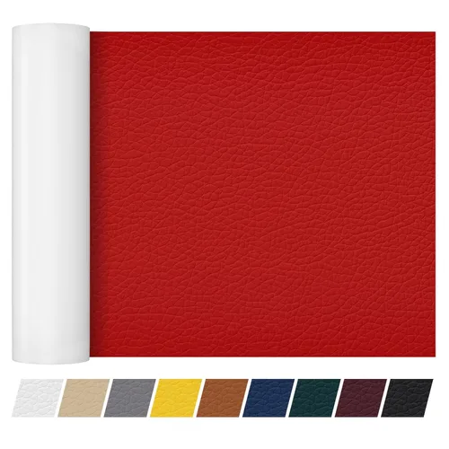 Vista 45 de Cinta de parche de reparación de cuero de 4 x 60 pulgadas, cinta autoadhesiva fuerte para muebles, sofás, sillones, asientos de automóvil, armarios