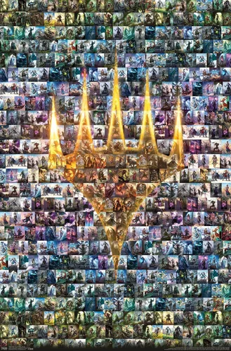Vista 11 de Trends International Magic: The Gathering - Póster de collage de pared, 14.725 x 22.375 pulgadas, versión enmarcada de madera de granero