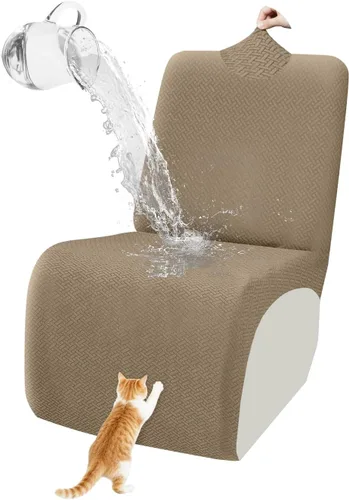 Vista 96 de ALIECOM Fundas 100% impermeables para sofá seccional reclinable, forma de L, elásticas, para esquina, funda para sofá seccional reclinable, lavable
