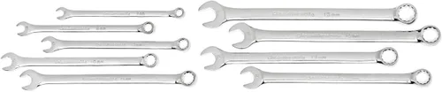 Vista 3 de GEARWRENCH Juego de llaves métricas combinadas de patrón largo con rollo de herramientas de 9 piezas, 12 puntos - 81932