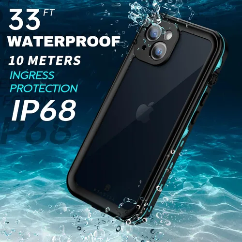 Vista 2 de BEASTEK TRE - Funda impermeable para Apple iPhone 13, a prueba de golpes, con certificación IP68, con protector de pantalla integrado, cubierta