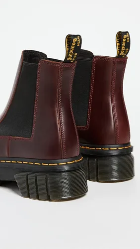Vista 3 de Dr. Marents Audrick - Botas Chelsea con plataforma para mujer, color negro Nappa Lux