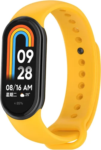 Vista 6 de Compatible con Mi Band 8 bandas para mujeres y hombres, correas de repuesto de silicona deportivas femeninas, pulseras de pulsera accesorio correas