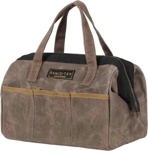 Vista 8 de Bolsa de herramientas de 13 pulgadas, bolsa de herramientas resistente al agua, bolsa de herramientas con asa para herramientas, llaves inglesas