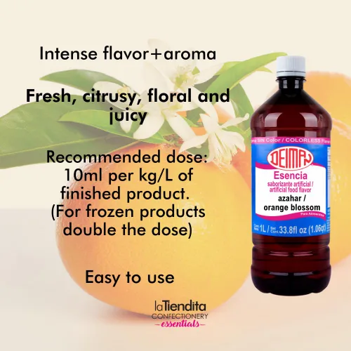 Vista 2 de Deiman Esencia artificial de flor de azahar aromatizante para alimentos (33.8 fl oz)