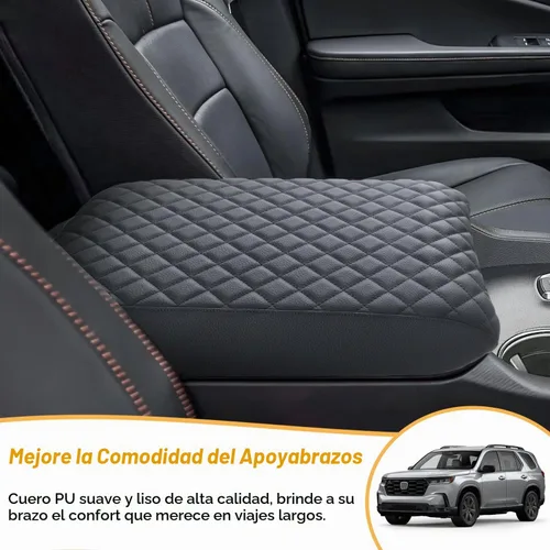 Vista 5 de Funda para Consola Central PIMCAR para Honda Pilot 2023-2025 2026, Funda para Reposabrazos Personalizada de Cuero para Interior de Honda