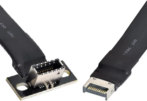 Vista 5 de cablecc Cable y adaptador de datos de extensión de placa base USB 3.1 macho a hembra tipo E