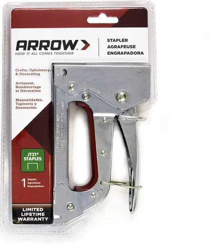 Vista 7 de Arrow JT27 - Pistola de grapas ligera para tapicería, manualidades, oficina, se adapta a grapas de alambre fino de 1/4", 5/16" o 3/8".