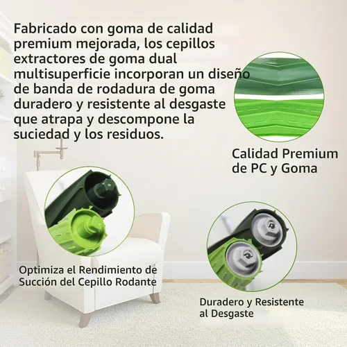 Vista 2 de Kit de 24 piezas de repuesto compatible con iRobot Roomba E & I y J Series i1 i3 i4 i5 i6 i7 i8 J7 J5 J6 J8 J9 Plus E5 E6 Aspiradora, incluye 2