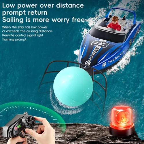 Vista 7 de ANTSIR Barco a control remoto para piscina y lago luces LED de 120 minutos
