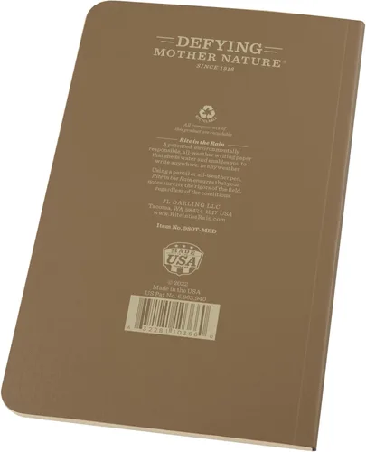 Vista 5 de Rite in the Rain Libro resistente a la intemperie, 4.625 x 7 pulgadas, cubierta suave táctica, libro de médicos de atención prolongada de accidentes