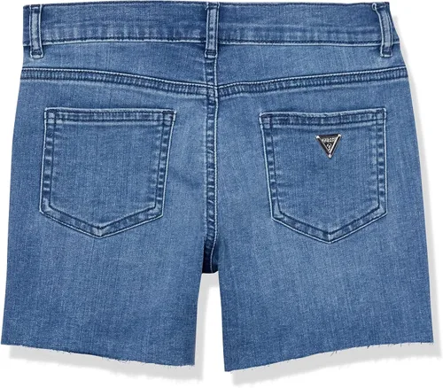 Vista 2 de GUESS Pantalones cortos de mezclilla elásticos Crystal Strass para niña