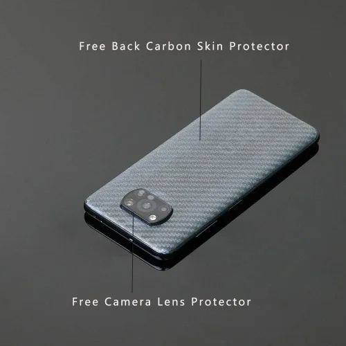 Vista 4 de Ibywind Protector de pantalla para Xiaomi Poco X3/X3 Pro, con 2 piezas de vidrio templado, 1 protector de lente de cámara, 1 película de fibra