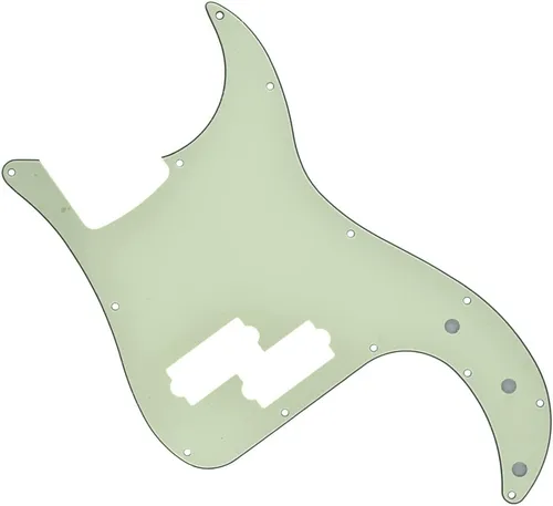 Vista 8 de KAISH Golpeador de 13 agujeros estilo P Bass, placa de rasguño PB para bajo Precision P Bass de USA/México con perla de abulón