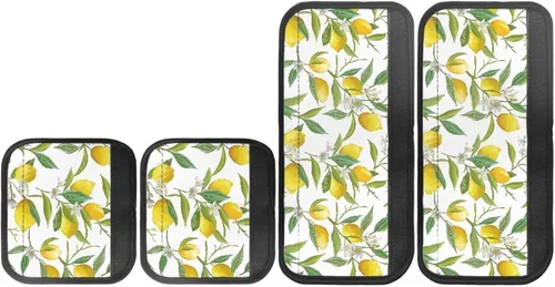 Vista 17 de Juego de 4 fundas para manijas de microondas con diseño de rayas de vaca tribal, azteca, decoración de cocina, antideslizantes, a prueba