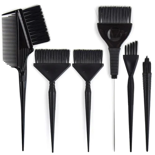 Vista 8 de Kit de balayage, 2 tablas de balayage, 1 cepillo recto y 1 cepillo para teñir el cabello en ángulo