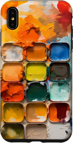 Vista 11 de Pinturas de acuarela y paleta de pintura, funda colorida para el iPhone 17