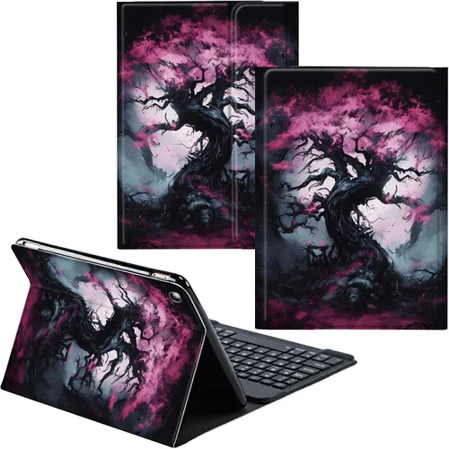Vista 16 de Para Samsung Galaxy Tab S6 Lite Funda 2022/2020 Teclado Inalámbrico Desmontable Y Cubierta De Soporte De Cuero PU Funda Protectora Para Samsung