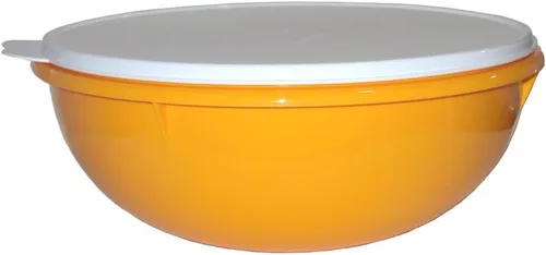 Vista 2 de Tupperware Edición Vintage - Cuenco Fix N Mix Harvest Amarillo con Tapa Transparente