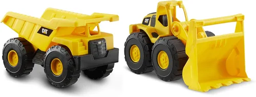 Vista 11 de CAT Construction 7" Camión volquete, cargador y juguetes de excavadora Paquete combinado
