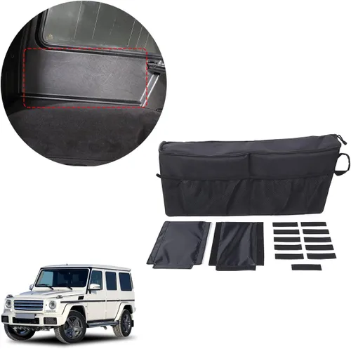Vista 4 de HAPPYHORSE Para Mercedes-Benz Clase G W463 G63 G65 G55 G500 G550 G350d 2004-2018 bolsa de almacenamiento de maletero de coche (uno a la izquierda)