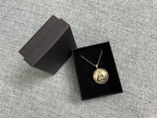 Vista 5 de Collar con colgante masónico para hombres y mujeres, collar espiritual con símbolo de masones para hombre y mujer, joyería de regalo gratis