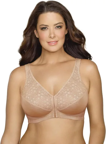 Vista 7 de Exquisite Form 5100565 FULLY Sujetador de encaje sin aros con soporte de espalda y postura con cierre frontal Negro