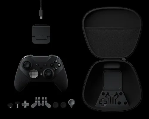 Vista 5 de Custom Elite Series 2 Controller Compatible With Xbox One, Xbox Series S, and Xbox Series X (Waves)