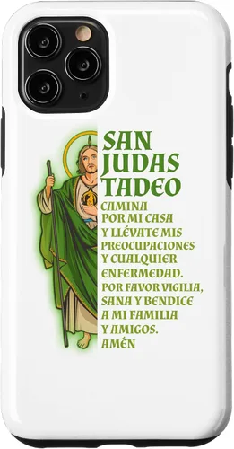 Vista 29 de Funda para iPhone 16 San Judas Tadeo con Oración