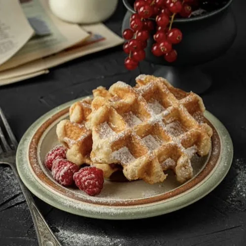 Vista 6 de Auténticos waffles belgas importados de azúcar de perlas (tradicionales, [2x] 3.53 onzas y [3x] 2.7 onzas de gofres)