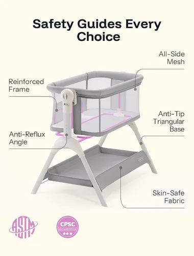Vista 8 de HARPPA Cuddly Sway - Moisés mecedora 3 en 1 para bebé Guijarro