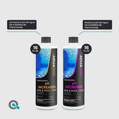 Vista 4 de Aquadoc Kit de iniciación de bromo para bañera de hidromasaje para spas, kit completo de mantenimiento de spa con tabletas de bromo y kit completo